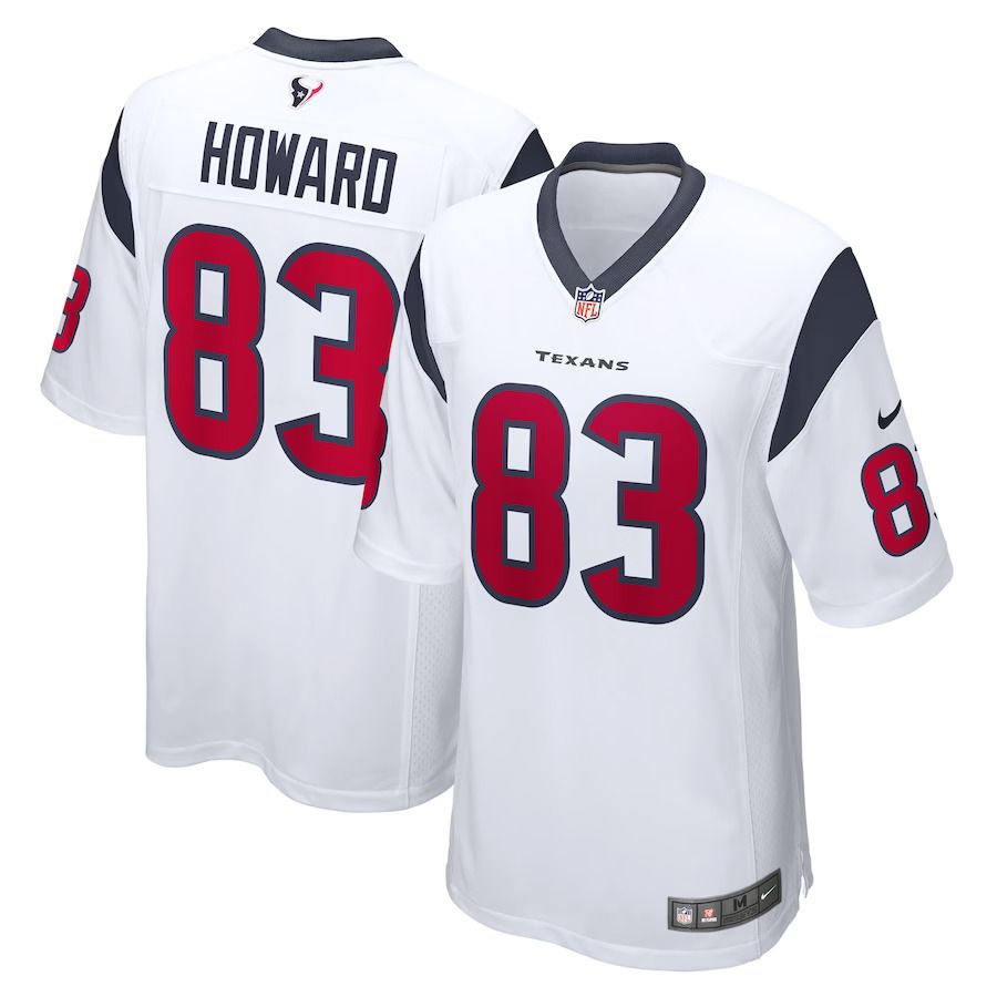 Men Houston Texans #83 O.J. Howard Nike White Game Player NFL Jersey